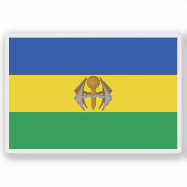 Flag of KwaNdebele, the Republic of South Africa Aufkleber (Vorderseite)