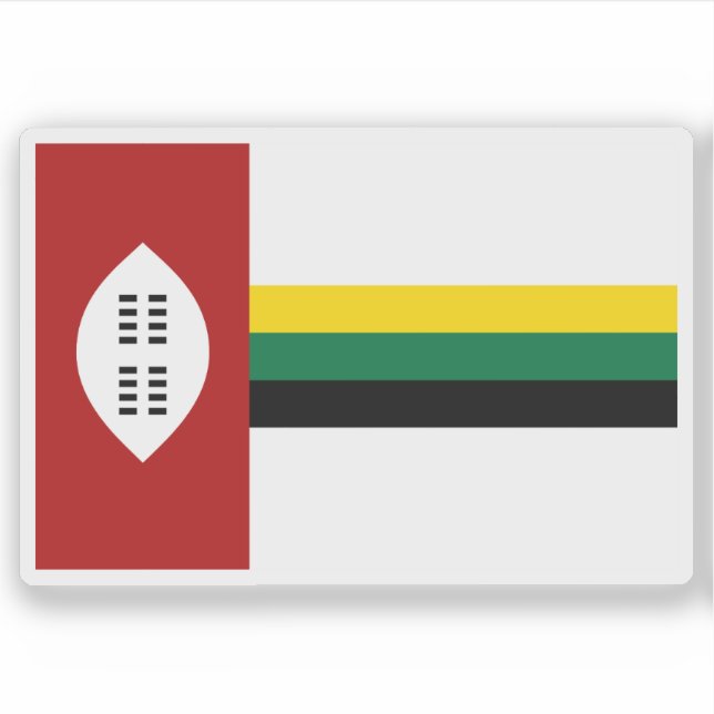 Flag of KwaZulu (1977-1985), Rep. of South Africa Aufkleber (Vorderseite)
