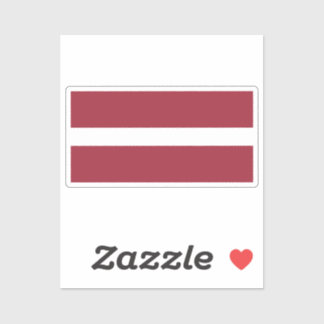 Flag of Latvia custom-cut  Aufkleber