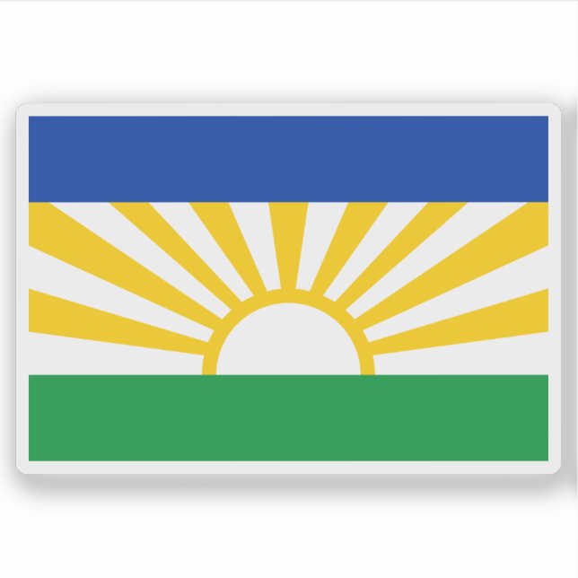 Flag of Lebowa, the Republic of South Africa Aufkleber (Vorderseite)