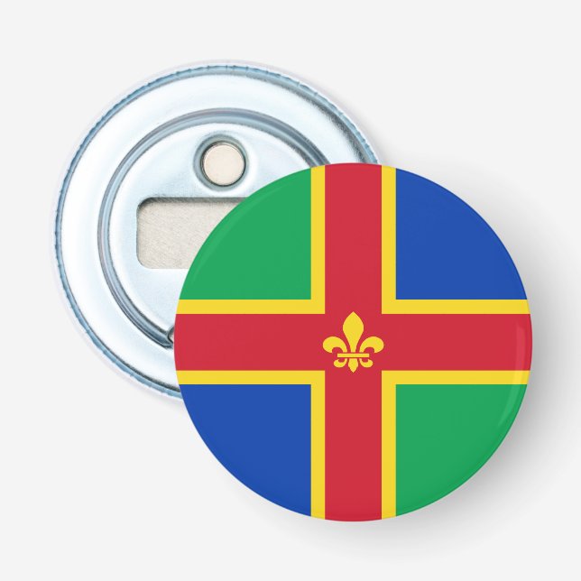 Flag of Lincolnshire Bottle Opener Flaschenöffner (Vorderseite)