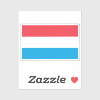 Flag of Luxembourg custom-cut  Aufkleber