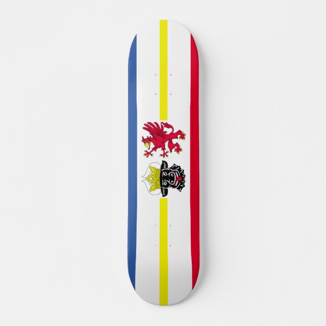 Flag of Mecklenburg-Western Pomerania Skateboard (Devant)