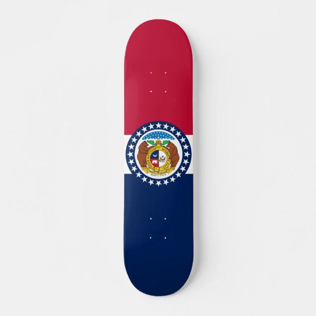 Flag of Missouri Skateboard (Vorne)