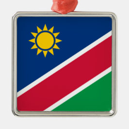 Flag of Namibia (Southern Africa) Ornament Aus Metall