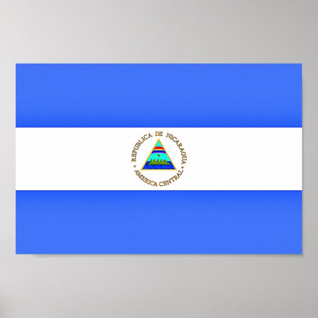 Flag of Nicaragua Poster (Vorne)