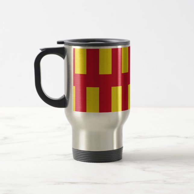 Flag of Northumberland Travel Mug (Gauche)