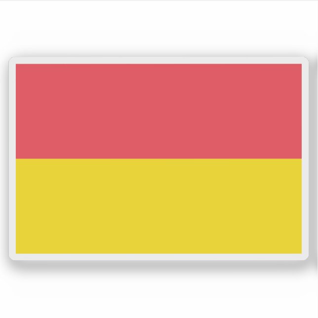 Flag of Pretoria, the Republic of South Africa Aufkleber (Vorderseite)