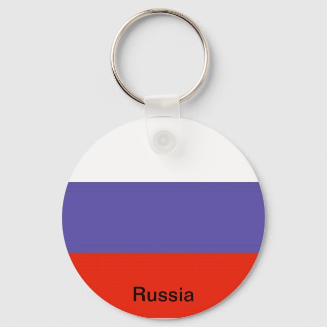 Flag of Russia Schlüsselanhänger (Vorderseite)