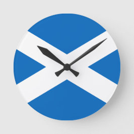 Flag of Scotland Wall Clock Runde Wanduhr