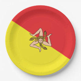 Flag of Sicily - Sicilian Party Pappteller