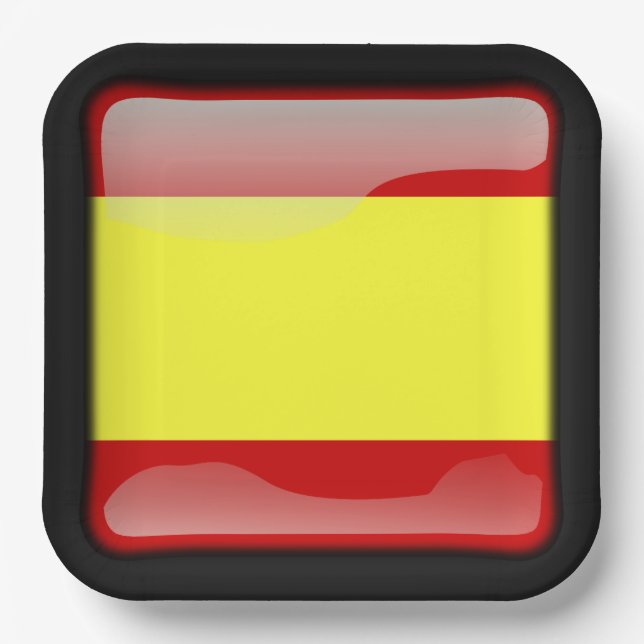 Flag_of_Spanien_Spanien Pappteller (Vorderseite)