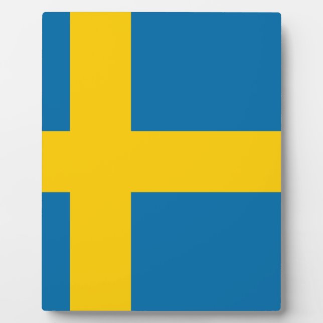Flag of Sweden Fotoplatte (Vorderseite)