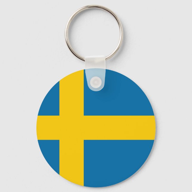 Flag of Sweden Schlüsselanhänger (Vorderseite)