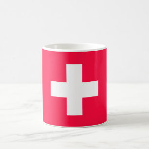 Flag of Switzerland modified – Schweiz – Suisse Kaffeetasse