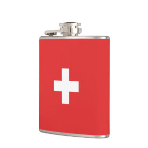 Flag of Switzerland – Schweiz – Suisse – Svizzera Flachmann