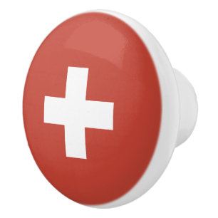 Flag of Switzerland – Schweiz – Suisse – Svizzera Keramikknauf