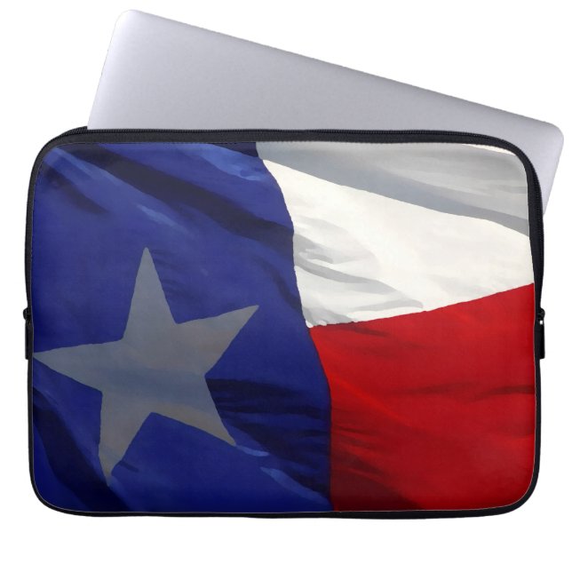 Flag of Texas Pop Art Laptopschutzhülle (Vorderseite)