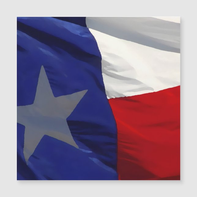 Flag of Texas Pop Art Magnetic Card Magnetkarte (Vorderseite)