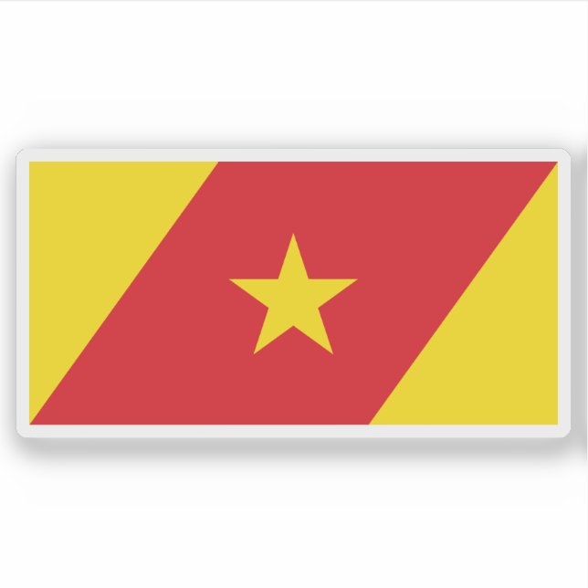 Flag of the Amhara Region, Ethiopia Aufkleber (Vorderseite)