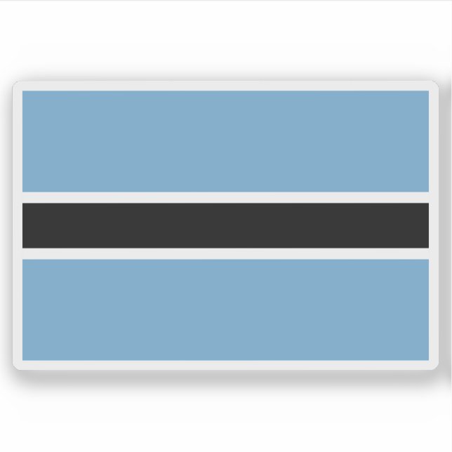 Flag of the Batswana people, Rep. of South Africa Aufkleber (Vorderseite)