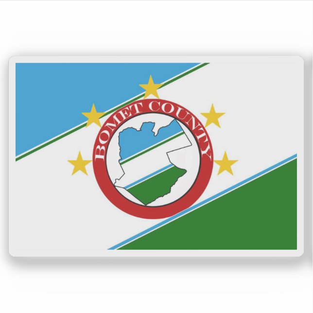 Flag of the Bomet County, Republic of Kenya Aufkleber (Vorderseite)