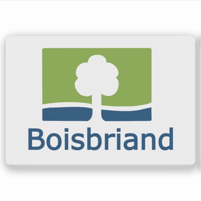 Flag of the city of Boisbriand, Quebec, Canada Aufkleber (Vorderseite)