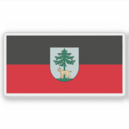 Flag of the city of Jēkabpils, Latvia Aufkleber