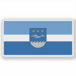 Flag of the city of Jūrmala, Latvia Aufkleber