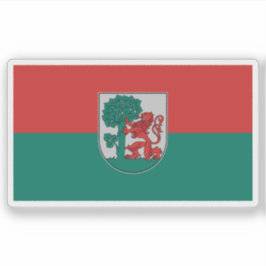 Flag of the city of Liepāja, Latvia Aufkleber