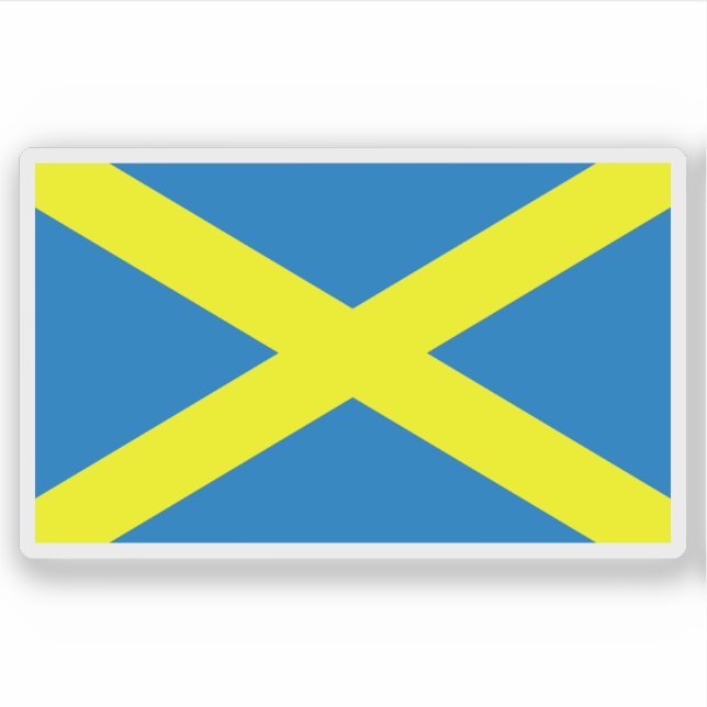 Flag of the city of St Albans, England Aufkleber (Vorderseite)