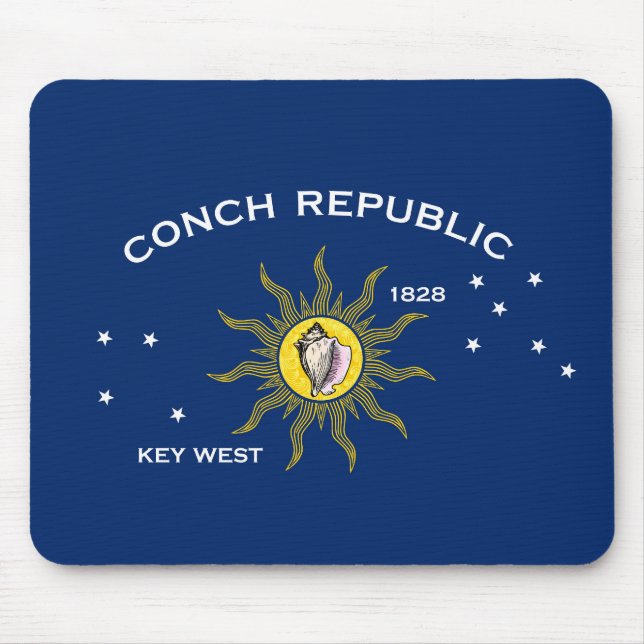 Flag of the Conch Republic, Flag of Key West Mousepad (Vorne)
