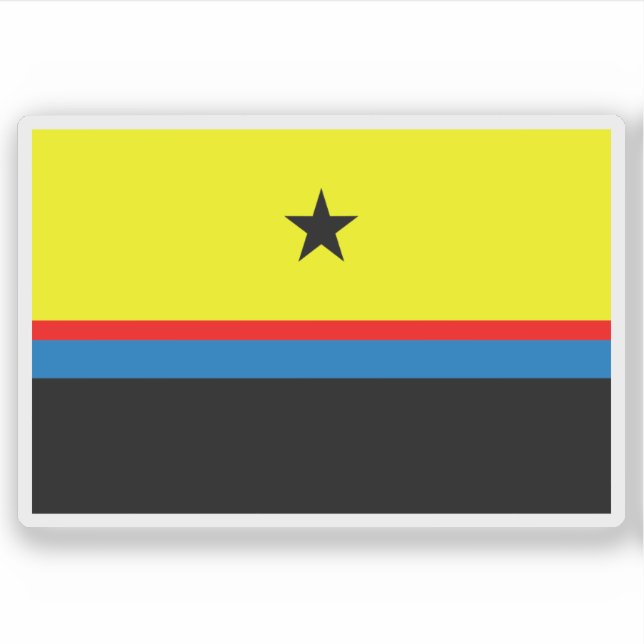 Flag of The Daza people (Sudan) Aufkleber (Vorderseite)