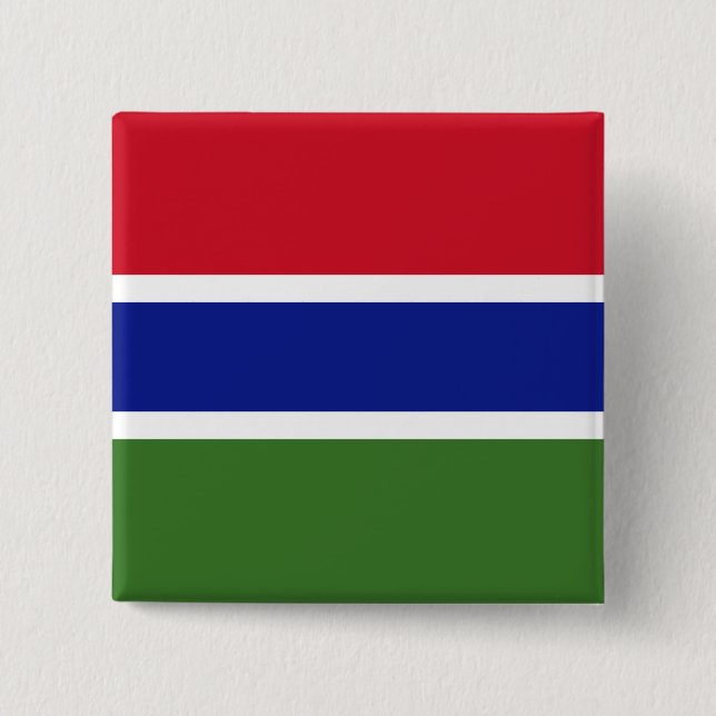 Flag of The Gambia Button (Vorderseite)
