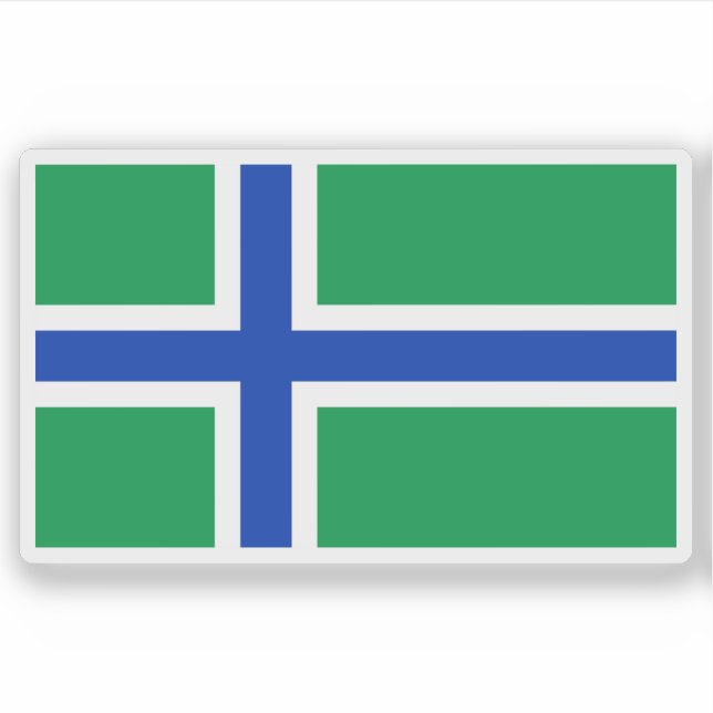 Flag of the island of South Uist, Scotland Aufkleber (Vorderseite)