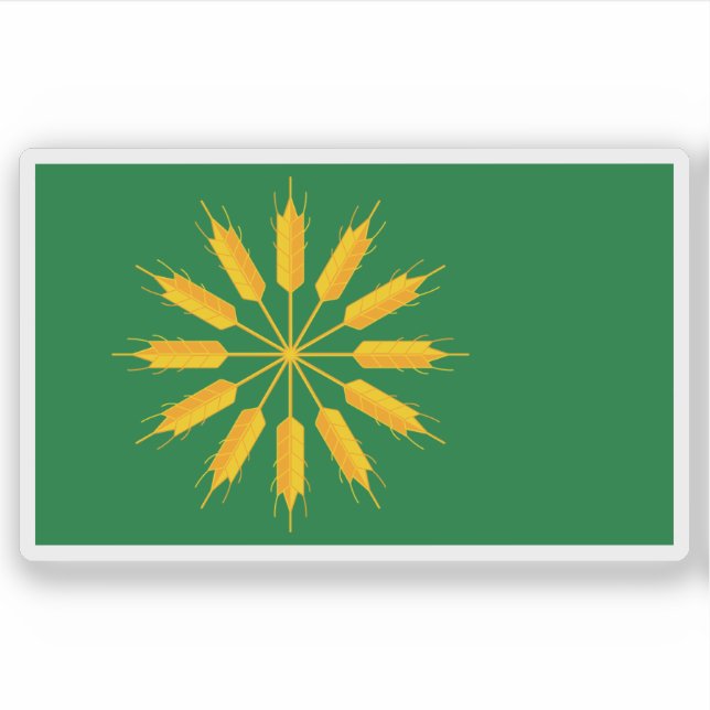 Flag of the island of Tiree, Scotland Aufkleber (Vorderseite)