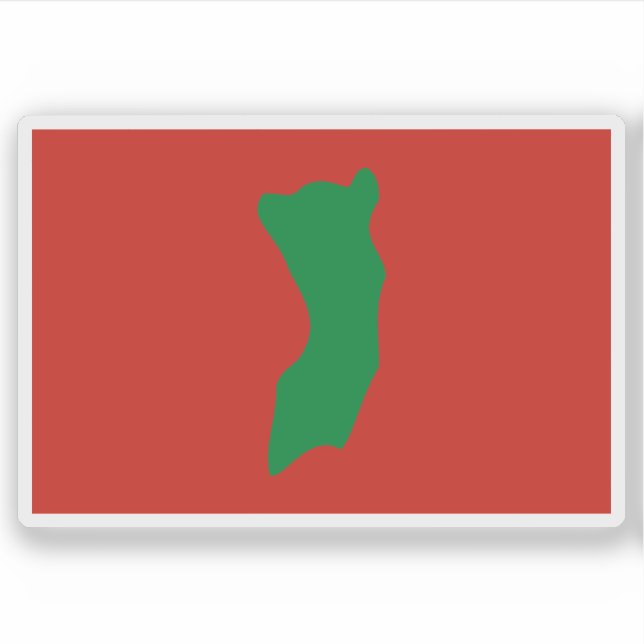 Flag of the People's Republic of Pemba Aufkleber (Vorderseite)