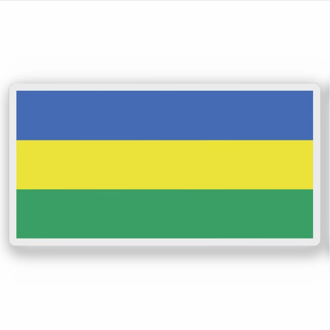 Flag of the Republic of the Sudan (1956-1969) Aufkleber (Vorderseite)