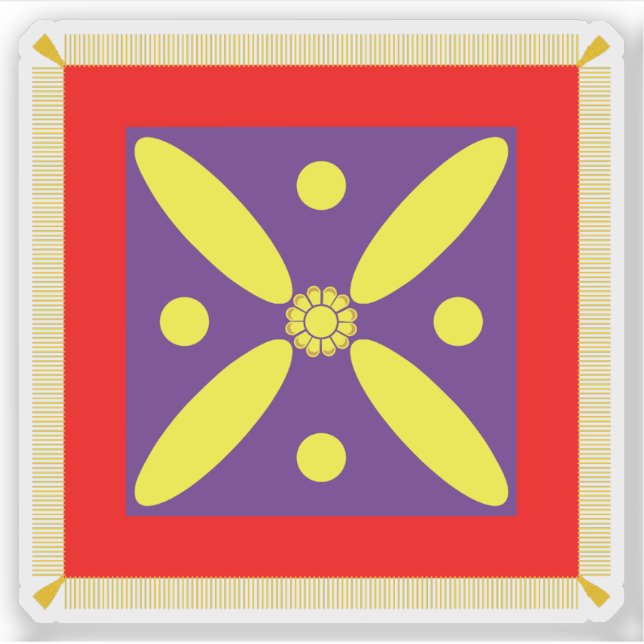 Flag of the Sasanian Empire (Derafsh Kavian), Iran Aufkleber (Vorderseite)