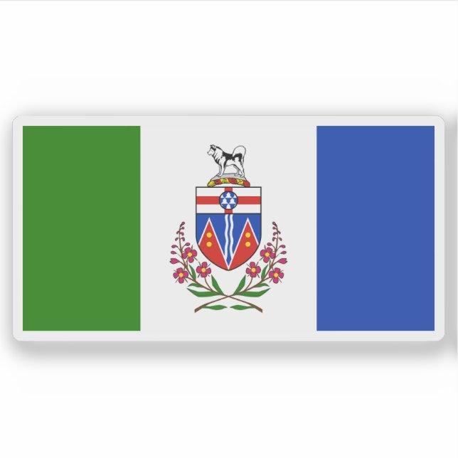 Flag of the Yukon province, Canada Aufkleber (Vorderseite)