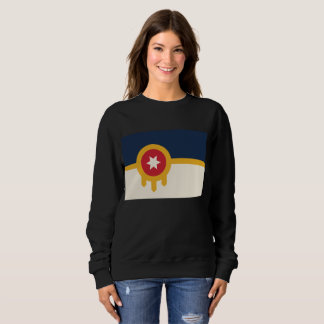 Flag of Tulsa city, Oklahoma State Sweatshirt