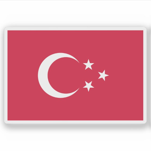 Flag of Turco-Egyptian Sudan (1867-1881) Aufkleber (Vorderseite)