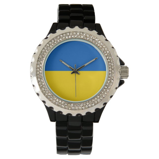 Flag of Ukraine Armbanduhr (Vorderseite)