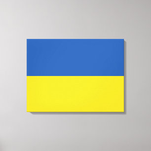 Flag of Ukraine Button Leinwanddruck