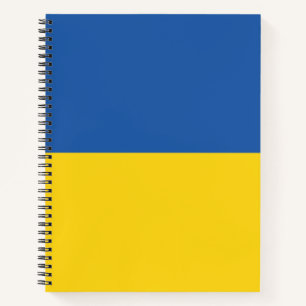Flag of Ukraine Button Notizbuch