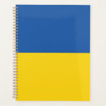 Flag of Ukraine Button Planer<br><div class="desc">The flag of Ukraine is a banner of two equally sized horizontal bands of blue and yellow. The top represents sky and the yellow represents wheat. 
 The National Flag of Ukraine</div>