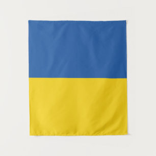 Flag of Ukraine Button Wandteppich