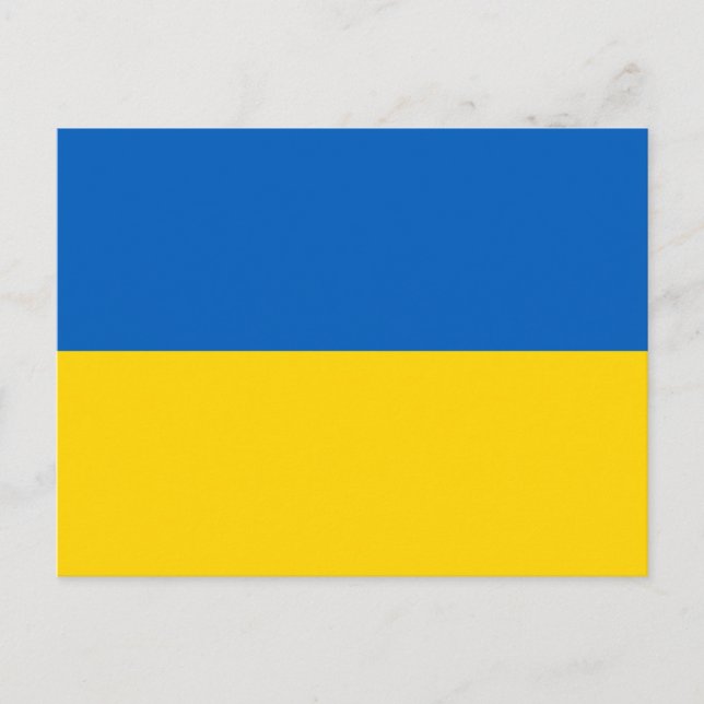 Flag of Ukraine Postkarte (Vorderseite)