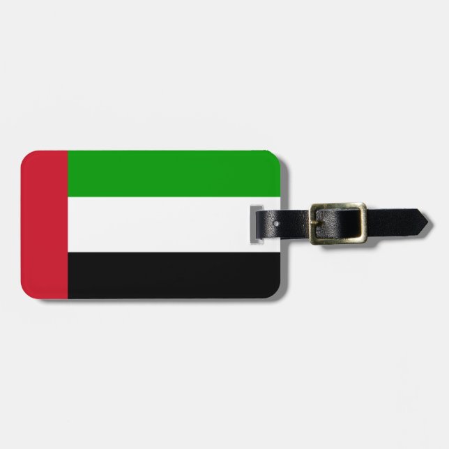 Flag of United Arab Emirates Easy ID Personal Gepäckanhänger (Vorderseite horizontal)