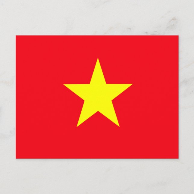 Flag of Vietnam Postkarte (Vorderseite)